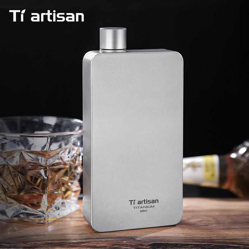 Camping Cooking Gear - Tiartisan 400 мл титановая фляга для