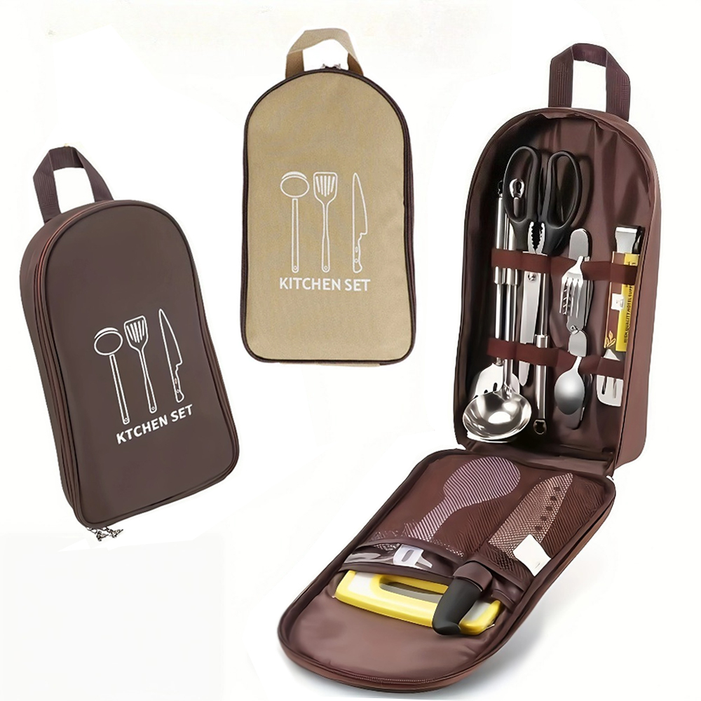 Camping Cooking Utensil Organizer - Портативная сумка для кемпинга и пикника,