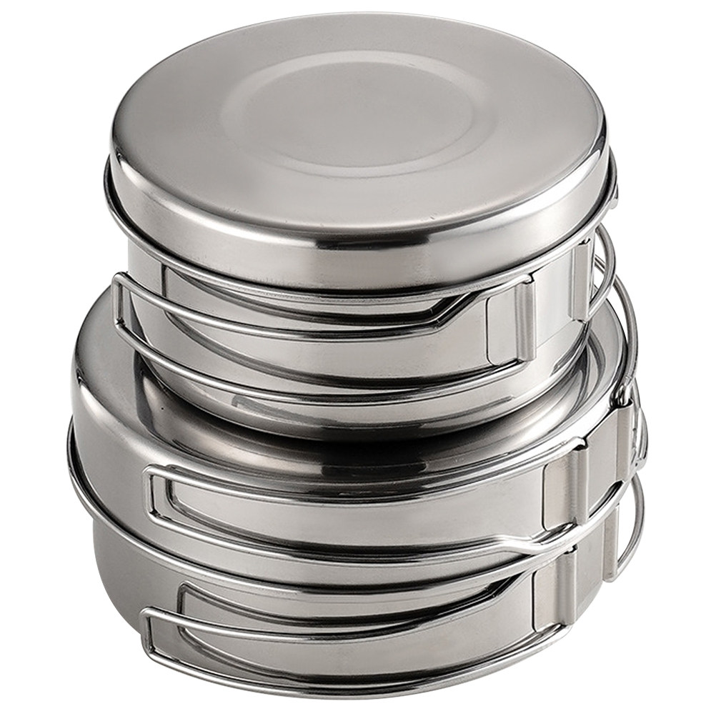 Camping Cooking Set Lightweight - Набор походной посуды из нержавеющей стали,