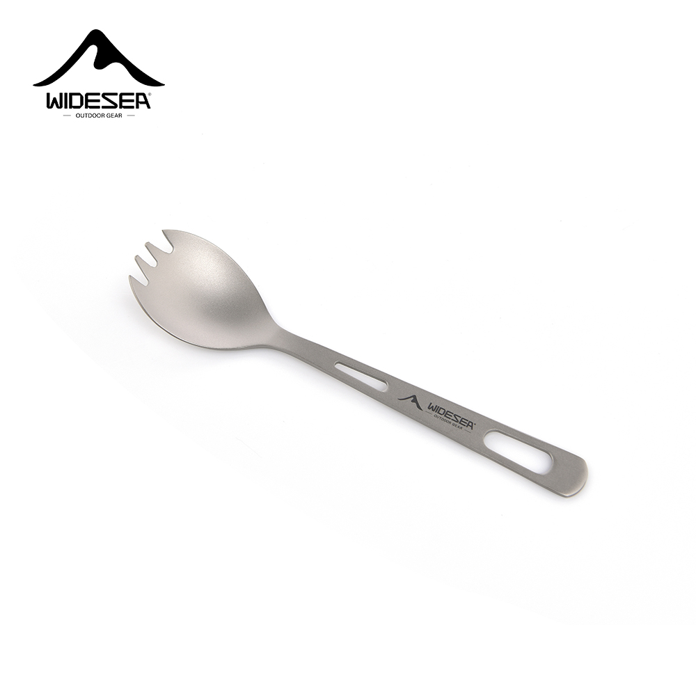 Camping Cooking Utensil Organizer - Набор для кемпинга Widesea: титановая ложка-вилка,