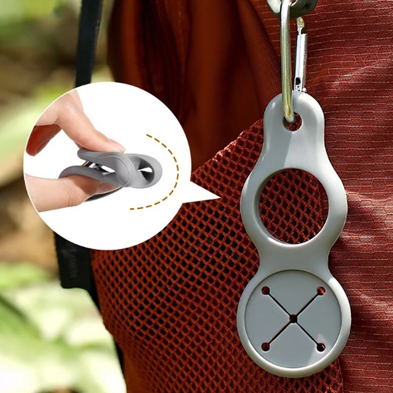Camping Cooking Hanger - Силиконовый спортивный быстросъемный карабин, держатель для