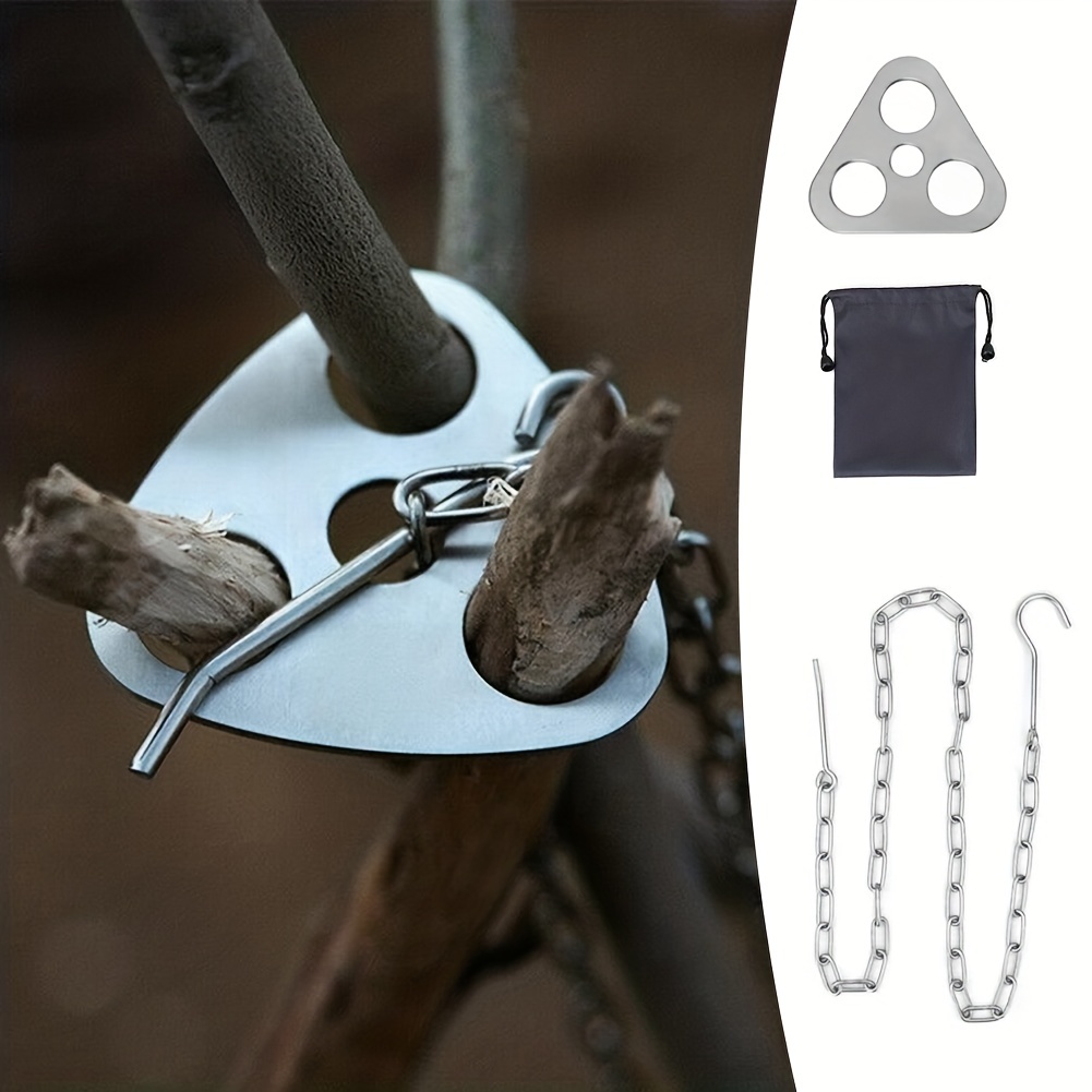 Camping Cooking Hanger - Портативный съемный уличный штатив для барбекю,