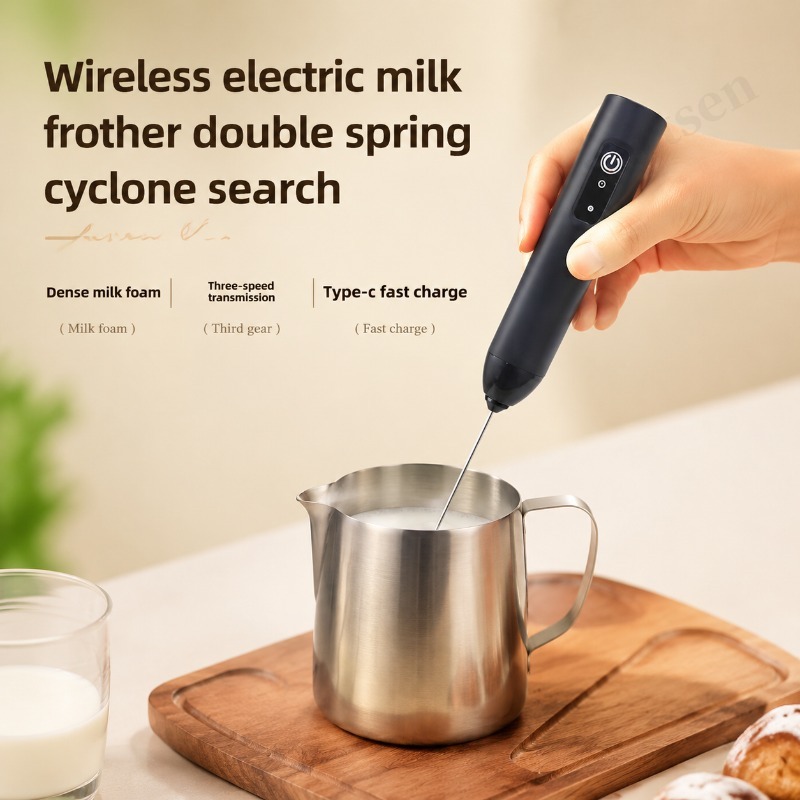 Pocket Coffee Maker - Электрический вспениватель для кофе 2-в-1, перезаряжаемый,
