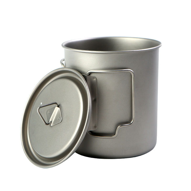 Camping Cooking Gear - Титановые чашки для кемпинга, 450 мл,