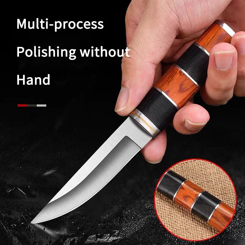 Camping Cooking Knife With Sheath - Нож для барбекю из нержавеющей стали