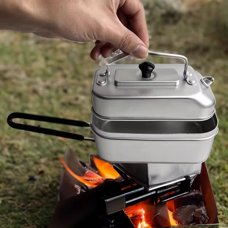 Camping Cooking Full Set - Сверхлегкий портативный туристический чайник для пикника,