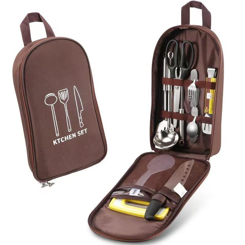 Camping Cooking Utensil Organizer - Сумка-органайзер для походной утвари, портативная, для