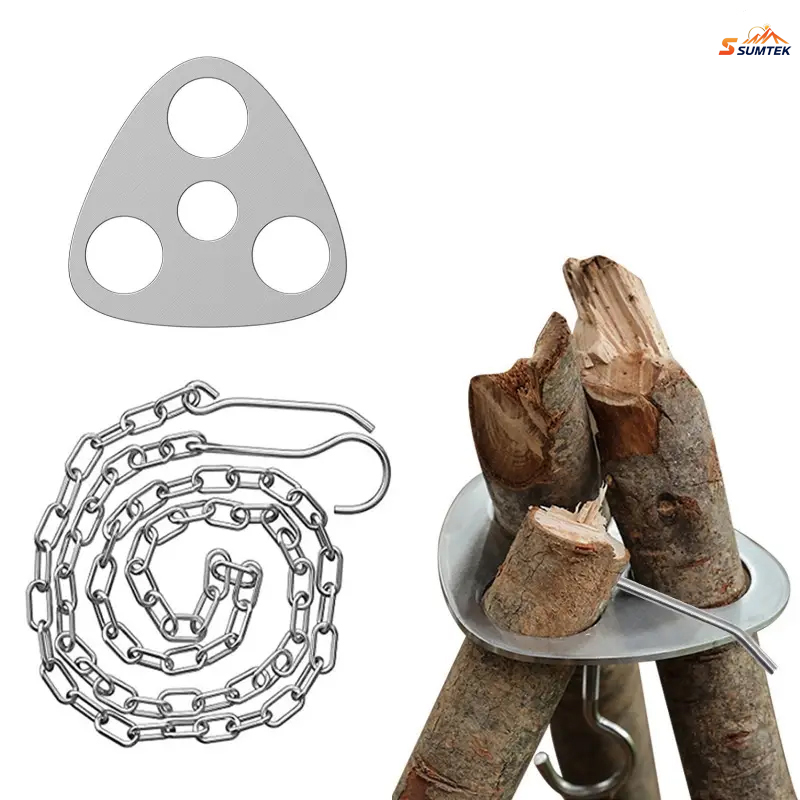 Camping Cooking Hanger - Портативная вешалка для штатива из нержавеющей