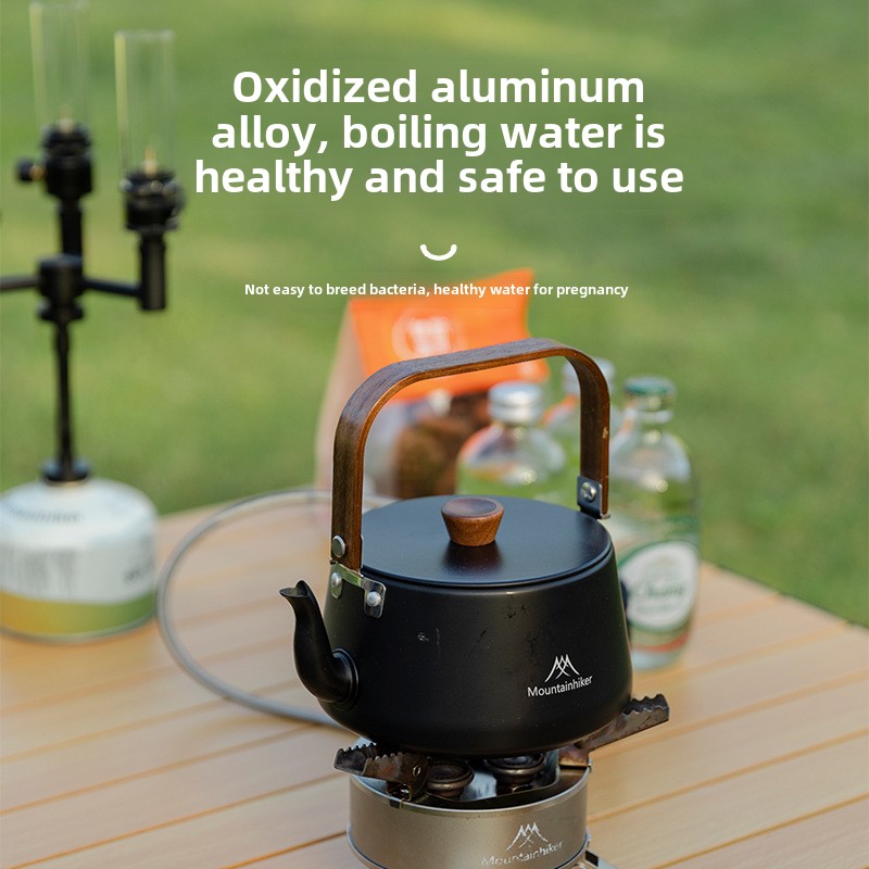 Camping Cooking Set Lightweight - MOUNTAINHIKER Новый легкий портативный чайник из