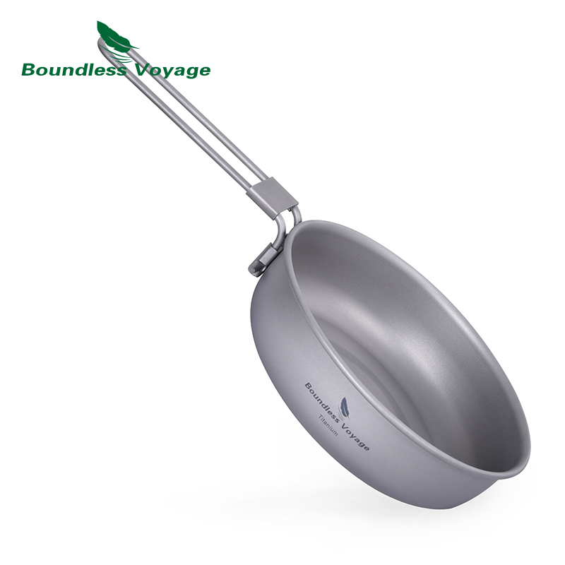 Camping Cooking Tin - Ульсветильник легкая титановая сковорода для путешествий,