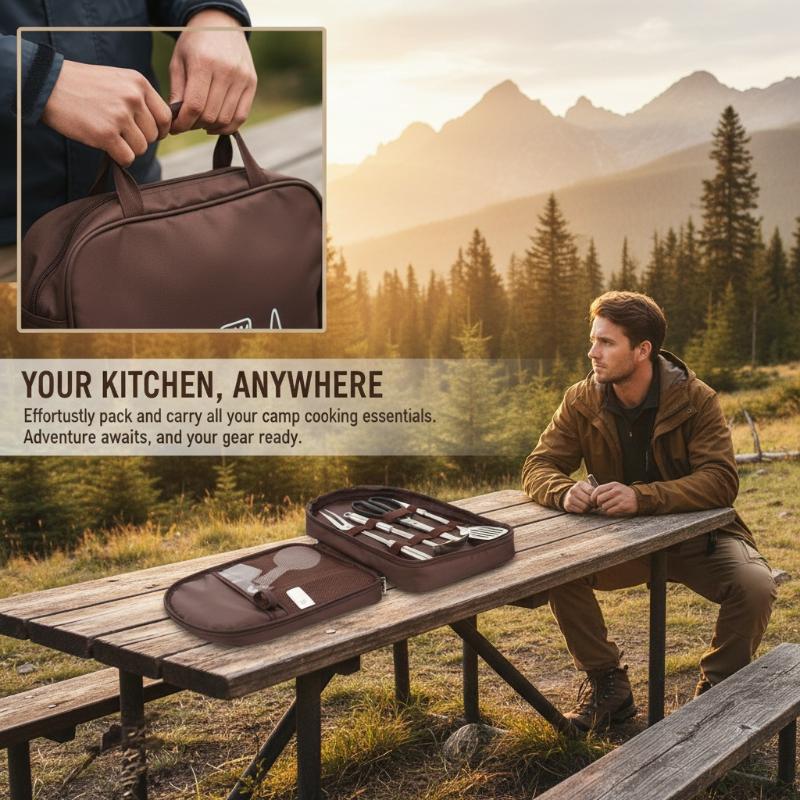 Camping Cooking Utensil Organizer - Сумка для приготовления пищи на открытом