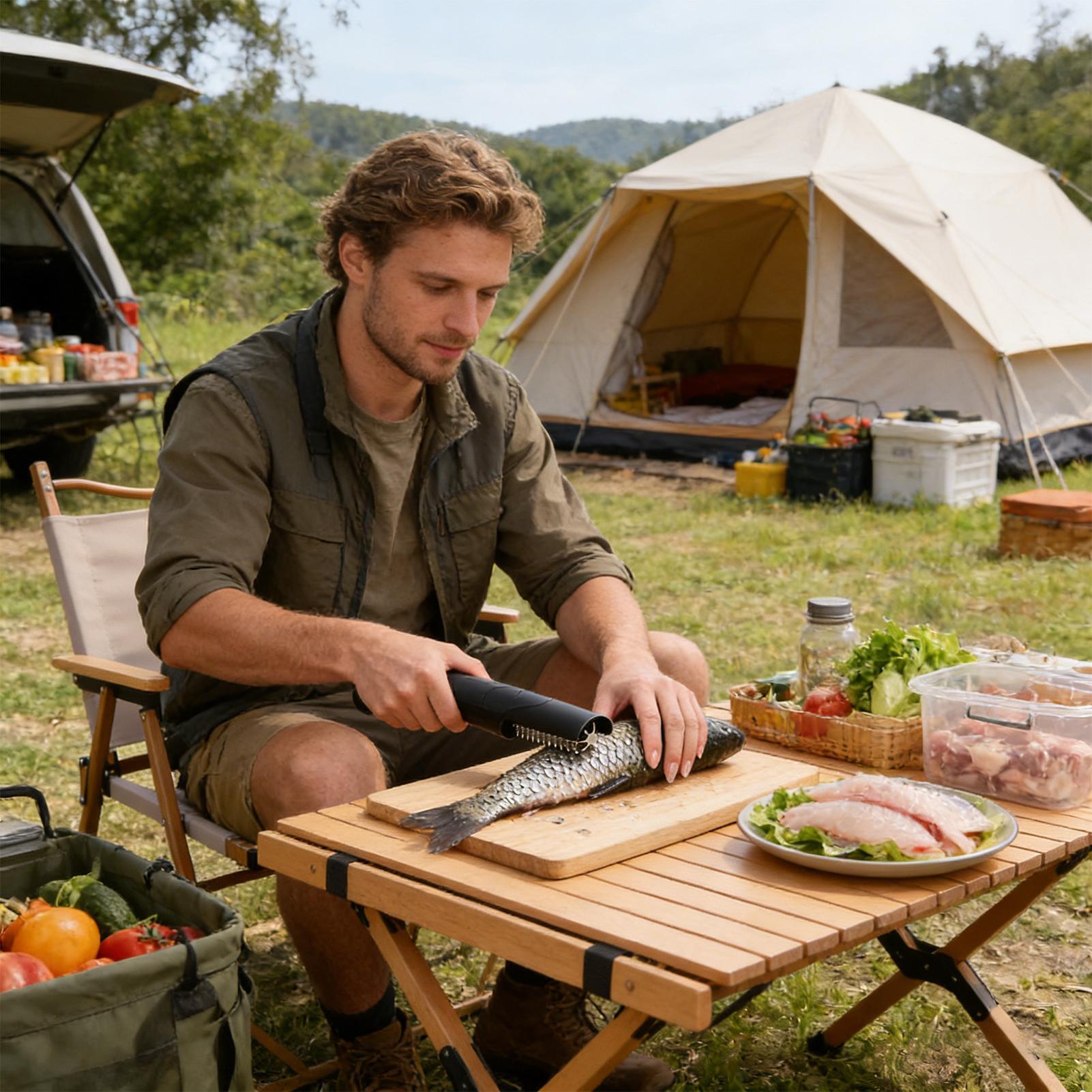 Camping Cooking Meals - Беспроводной ручной измельчитель для чистки рыбы,