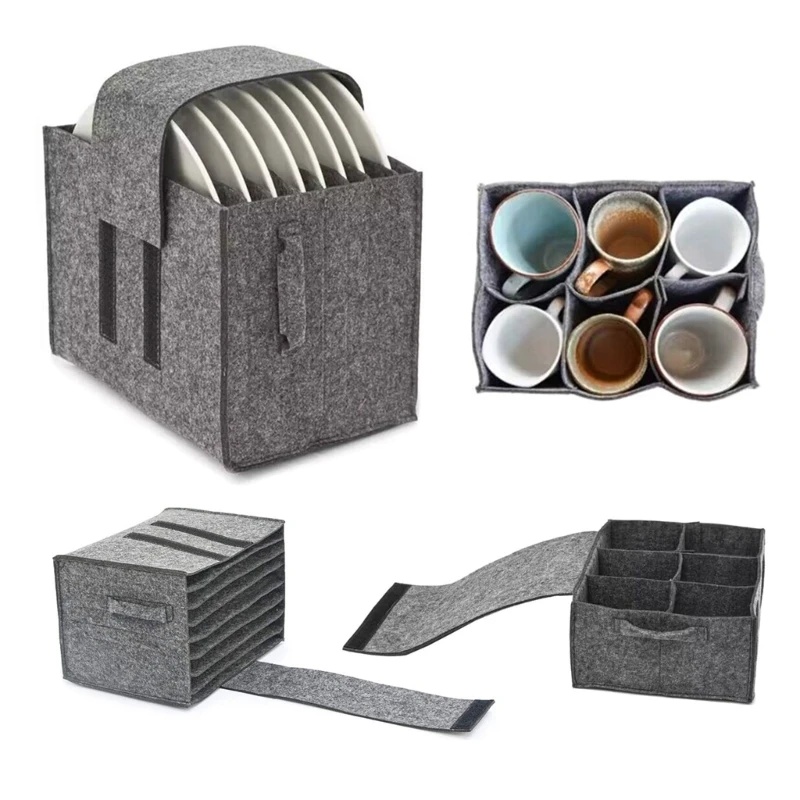 Camping Cooking Utensil Holder - 1 шт. войлочный органайзер для тарелок,