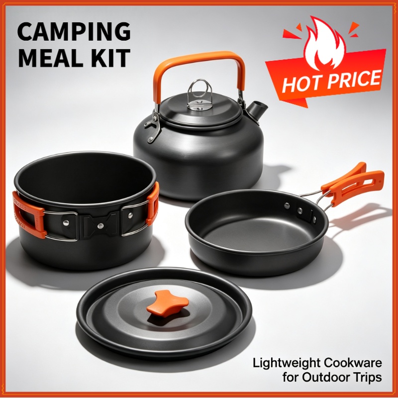 Camping Cooking Full Set - Набор для кемпинга: походная посуда, дорожная