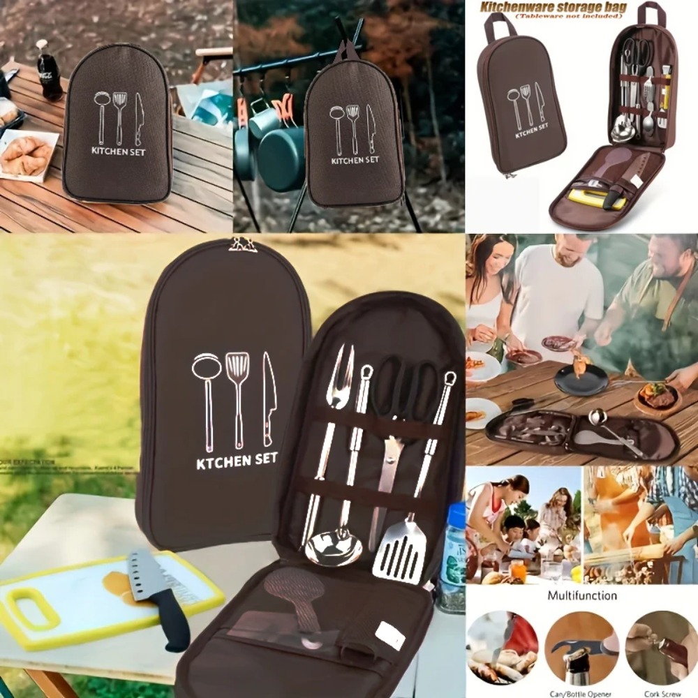 Портативная сумка для кемпинга – обзор и цена Camping Cooking Utensil Organizer