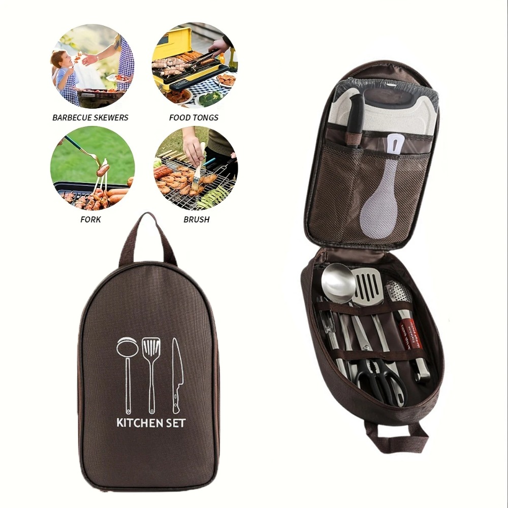 Портативная сумка для кемпинга – обзор и цена Camping Cooking Utensil Organizer