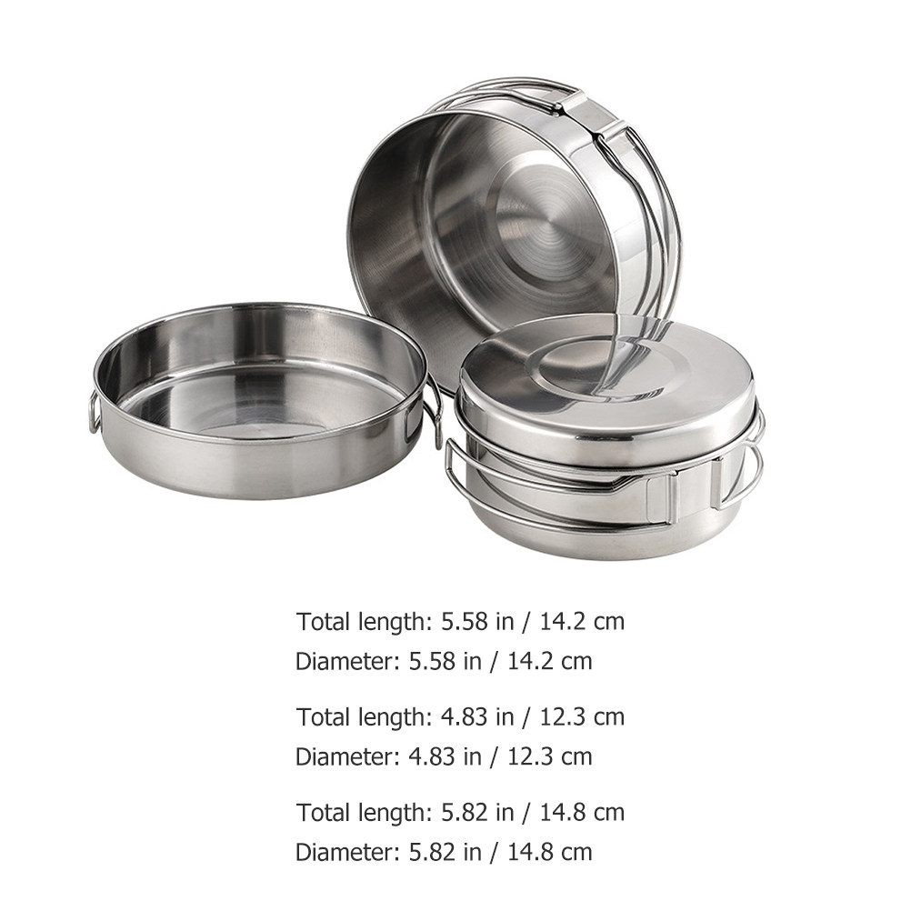 Набор походной посуды из нержа – обзор и цена Camping Cooking Set Lightweight