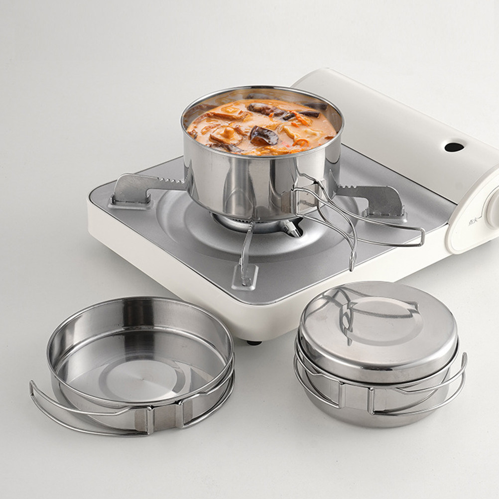Набор походной посуды из нержа – обзор и цена Camping Cooking Set Lightweight