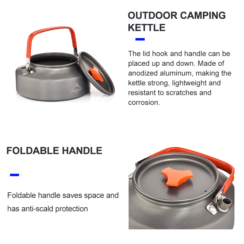 Widesea 1,1 л, 2 л, 1,5 л, чай – обзор и цена Camping Cooking Full Set