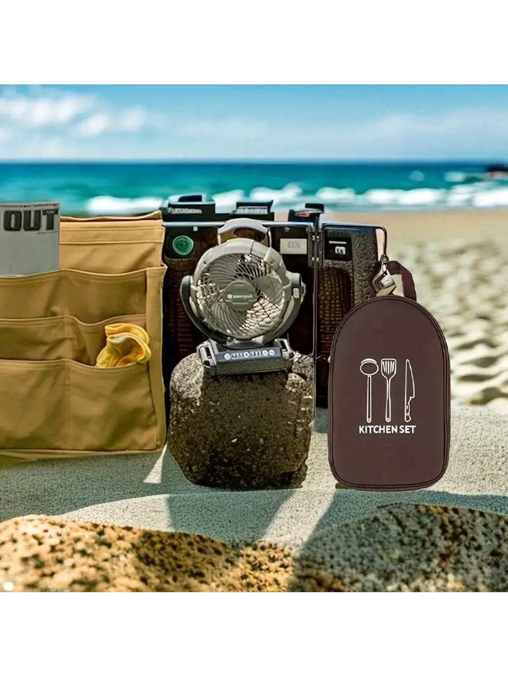 Сумка для хранения посуды для  – обзор и цена Camping Cooking Utensil Organizer