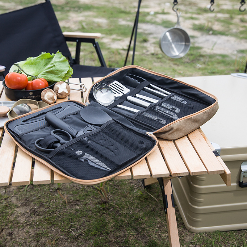 Набор походной кухонной утвари – обзор и цена Camping Cooking Utensil Organizer