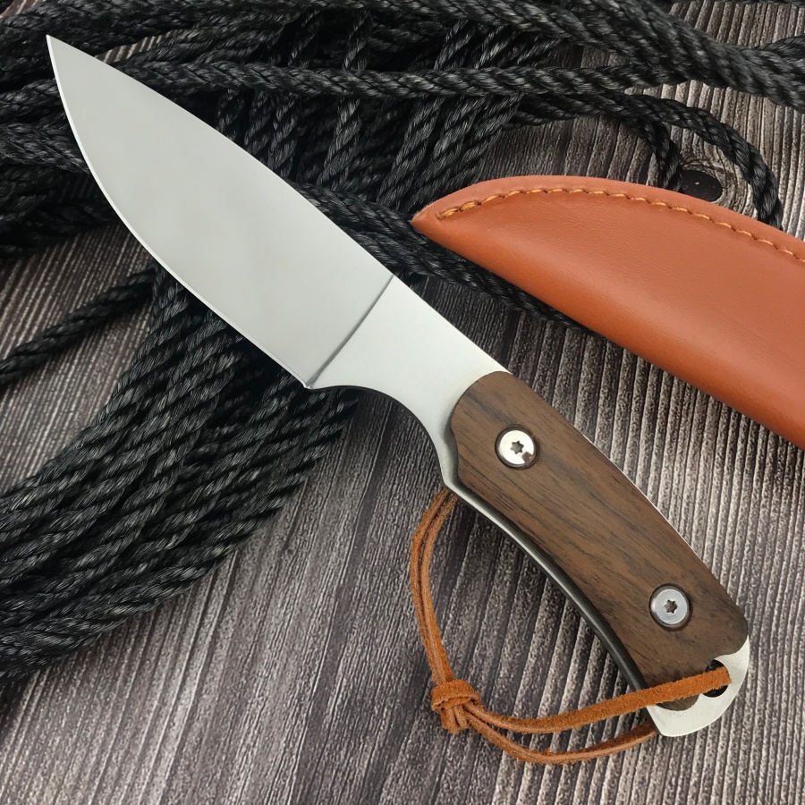 Легкий нож ручной работы с дер – обзор и цена Camping Cooking Knife With Sheath