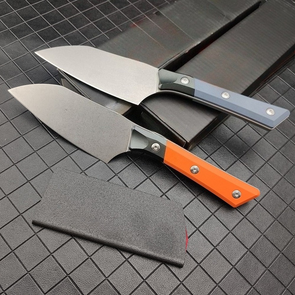 Нож шеф-повара из стали D2 с р – обзор и цена Camping Cooking Knife With Sheath