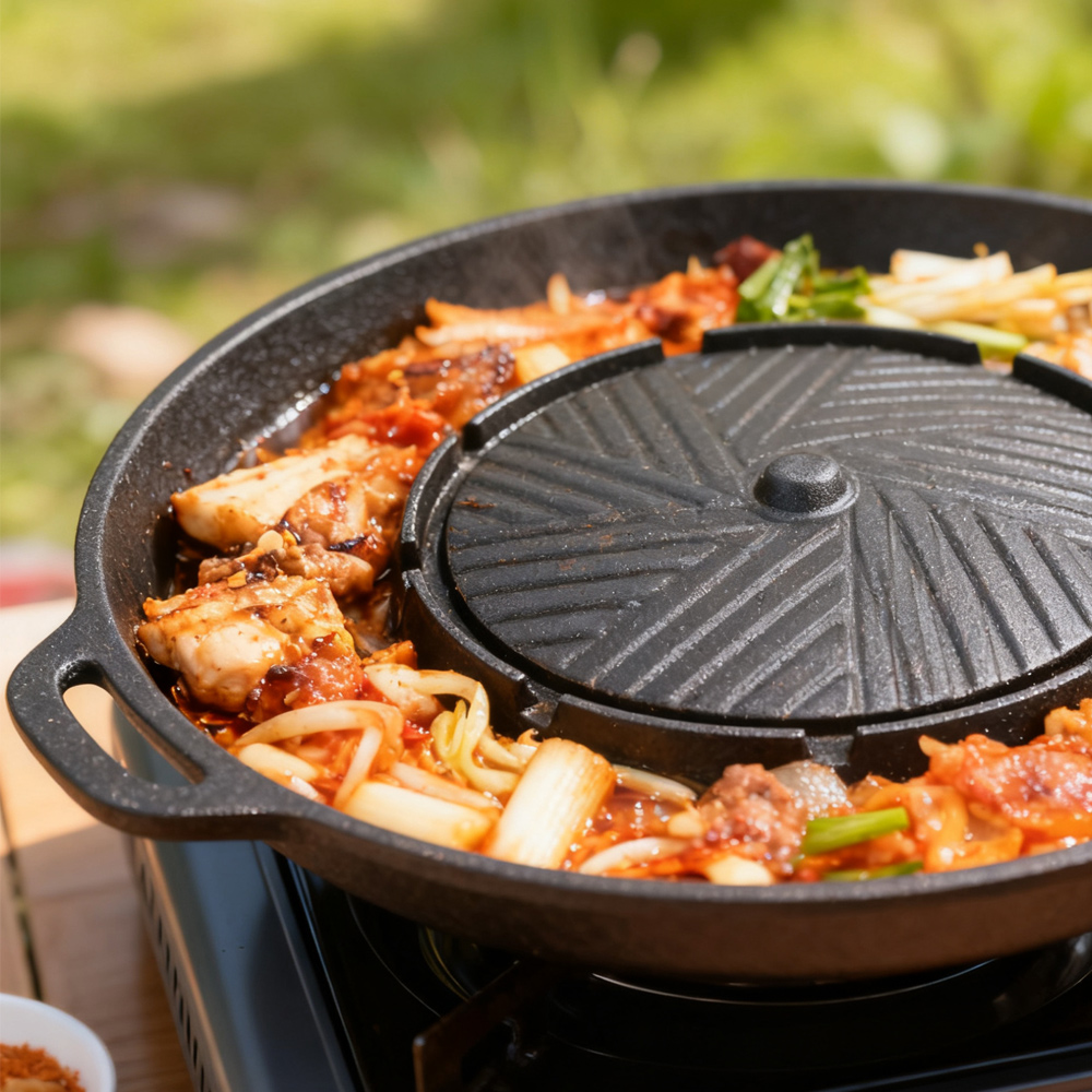 KOSUN корейская сковорода-грил – обзор и цена Camping Cooking Pot