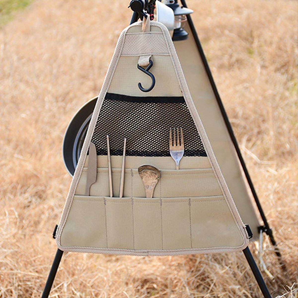 Подходит для переносной сумки- – обзор и цена Camping Cooking Utensil Organizer