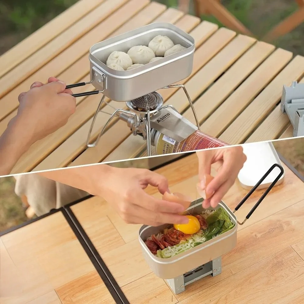 800/1400 мл алюминиевые ланч-б – обзор и цена Camping Cooking Meals