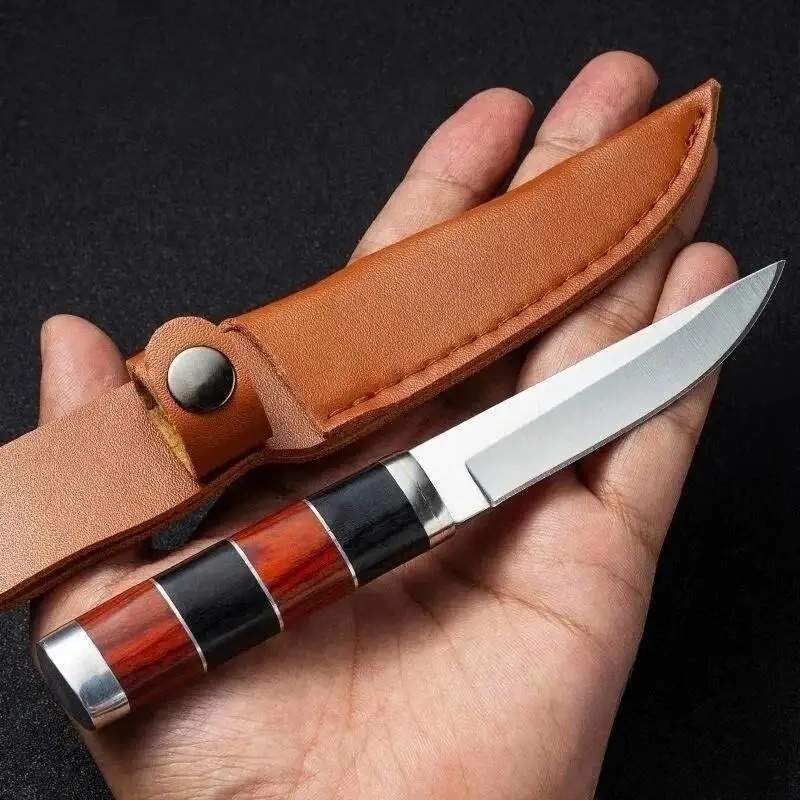 Нож для барбекю из нержавеющей – обзор и цена Camping Cooking Knife With Sheath