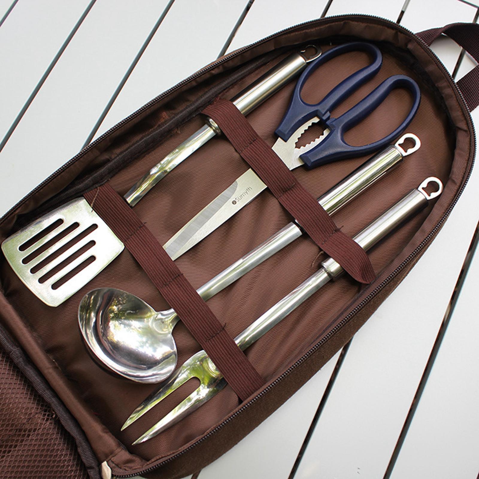 Набор кухонной утвари для кемп – обзор и цена Camping Cooking Utensil Organizer