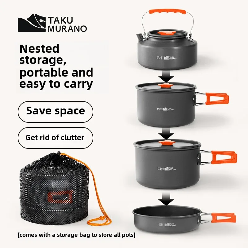 Высококачественный уличный наб – обзор и цена Quality Camping Cooking Set