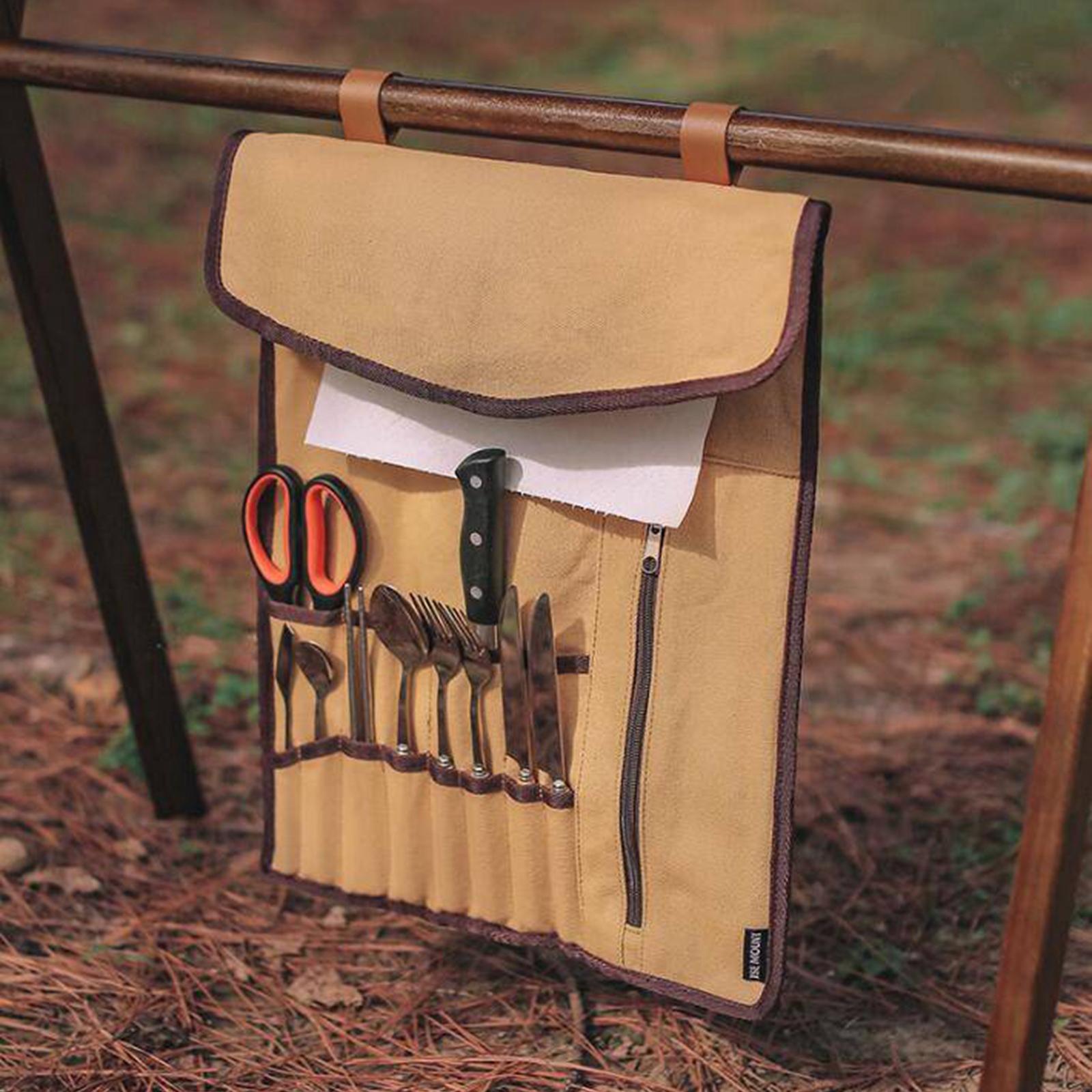 Портативная посуда для кемпинг – обзор и цена Camping Cooking Utensil Organizer