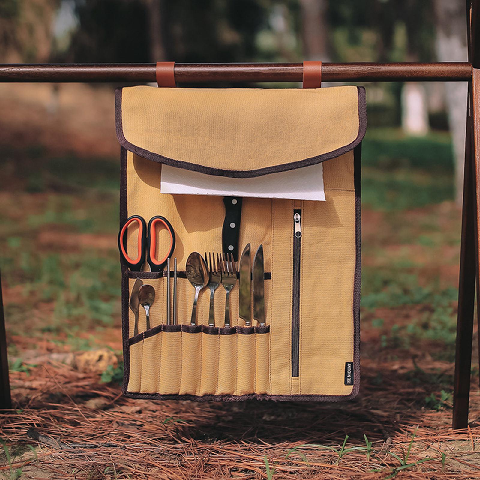 Портативная посуда для кемпинг – обзор и цена Camping Cooking Utensil Organizer