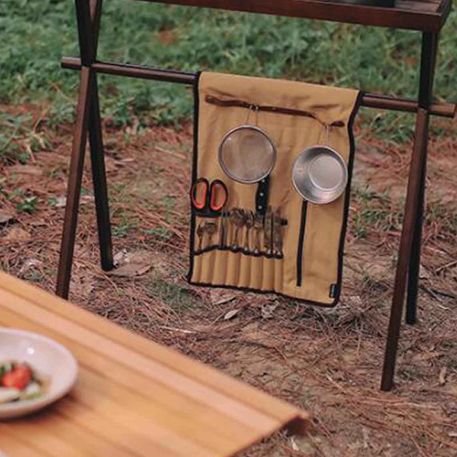 Портативная посуда для кемпинг – обзор и цена Camping Cooking Utensil Organizer