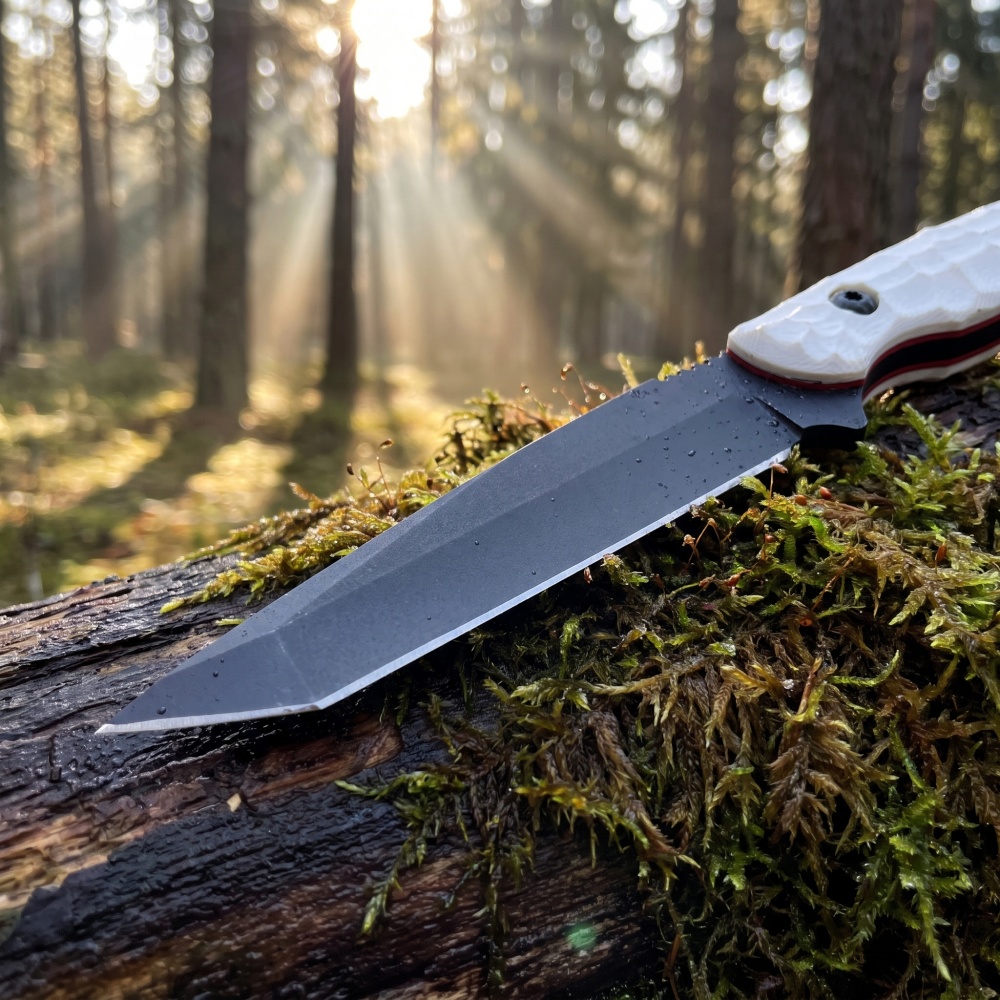 Портативный прямой нож для кем – обзор и цена Camping Cooking Knife With Sheath