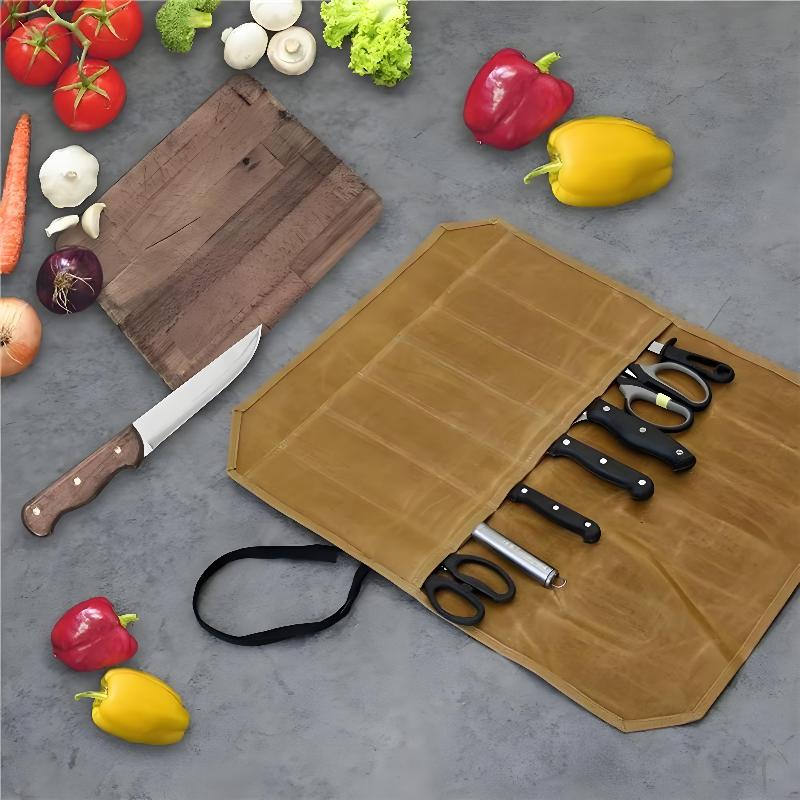 Чехол для ножей из вощеного хо – обзор и цена Camping Cooking Utensil Holder