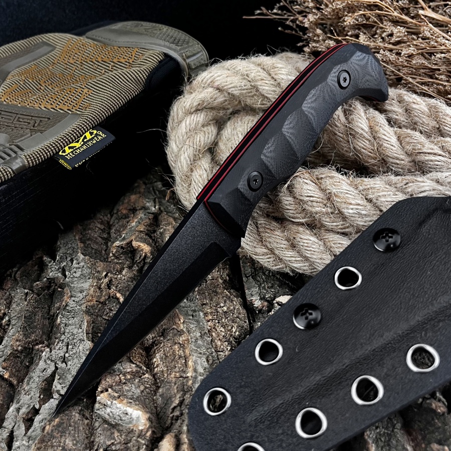 Нож ручной работы с рукоятью G – обзор и цена Camping Cooking Knife With Sheath
