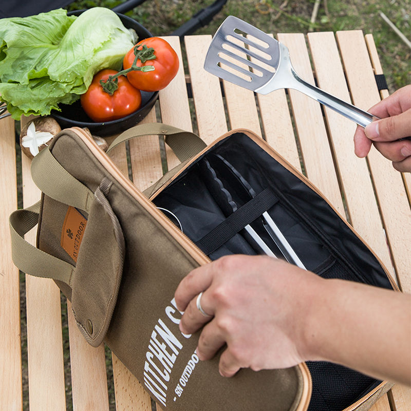 Набор походной кухонной утвари – обзор и цена Camping Cooking Utensil Organizer