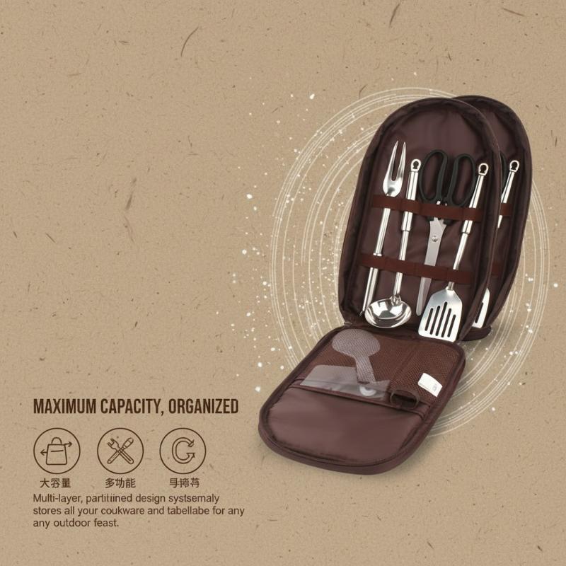 Сумка для приготовления пищи н – обзор и цена Camping Cooking Utensil Organizer