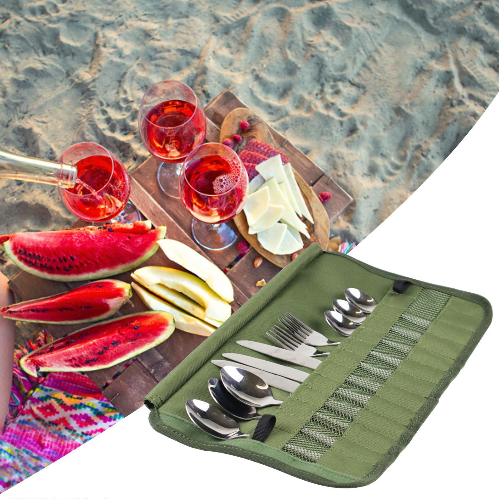 Сумка-органайзер для походной  – обзор и цена Camping Cooking Utensil Organizer
